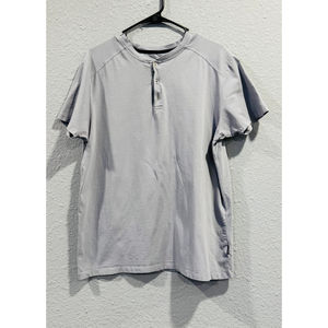 Kenneth Cole Men's T-Shirt, Size Large, Light Blue/Gray